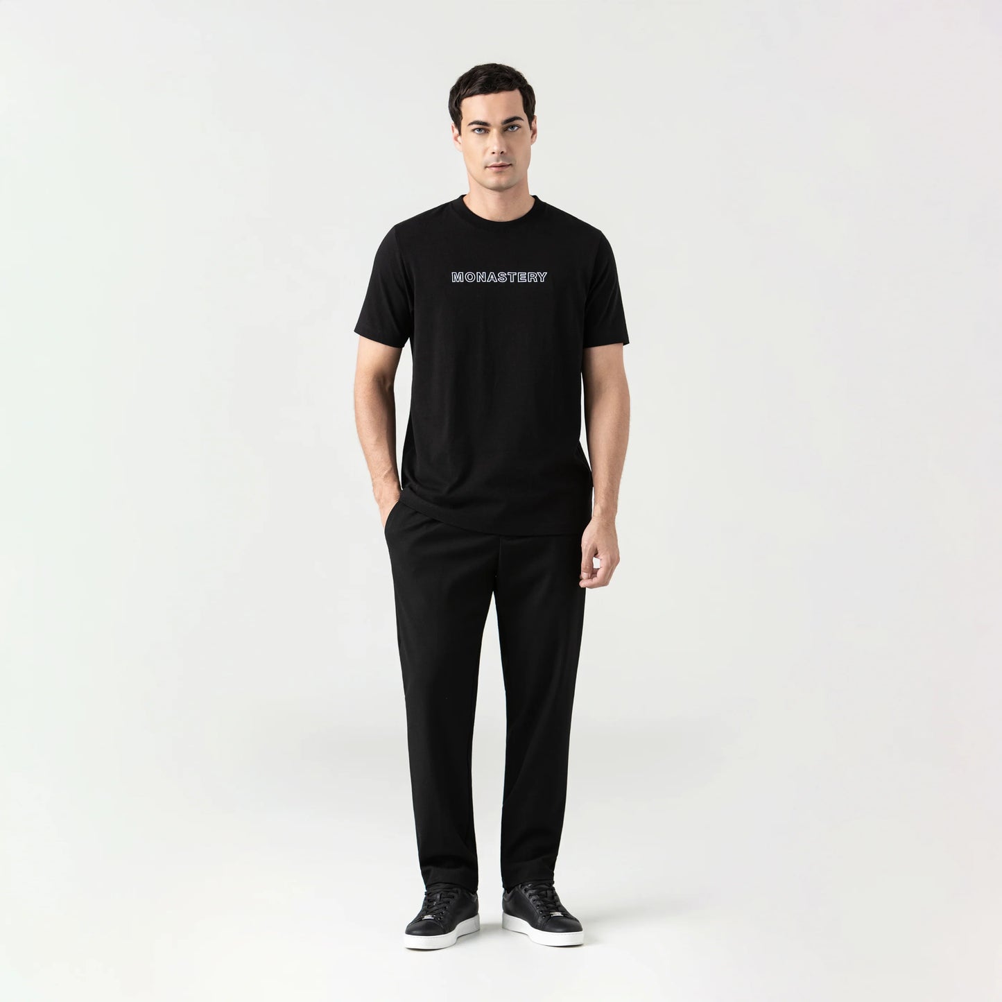TROYA T-SHIRT BLACK MONASTERY