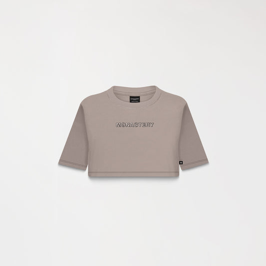 ROISIN CROP TOP TAUPE GRAY MONASTERY