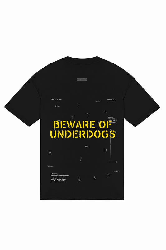 BEWARE OF UNDERDOGS OVERSIZED BLACK SON OF SON