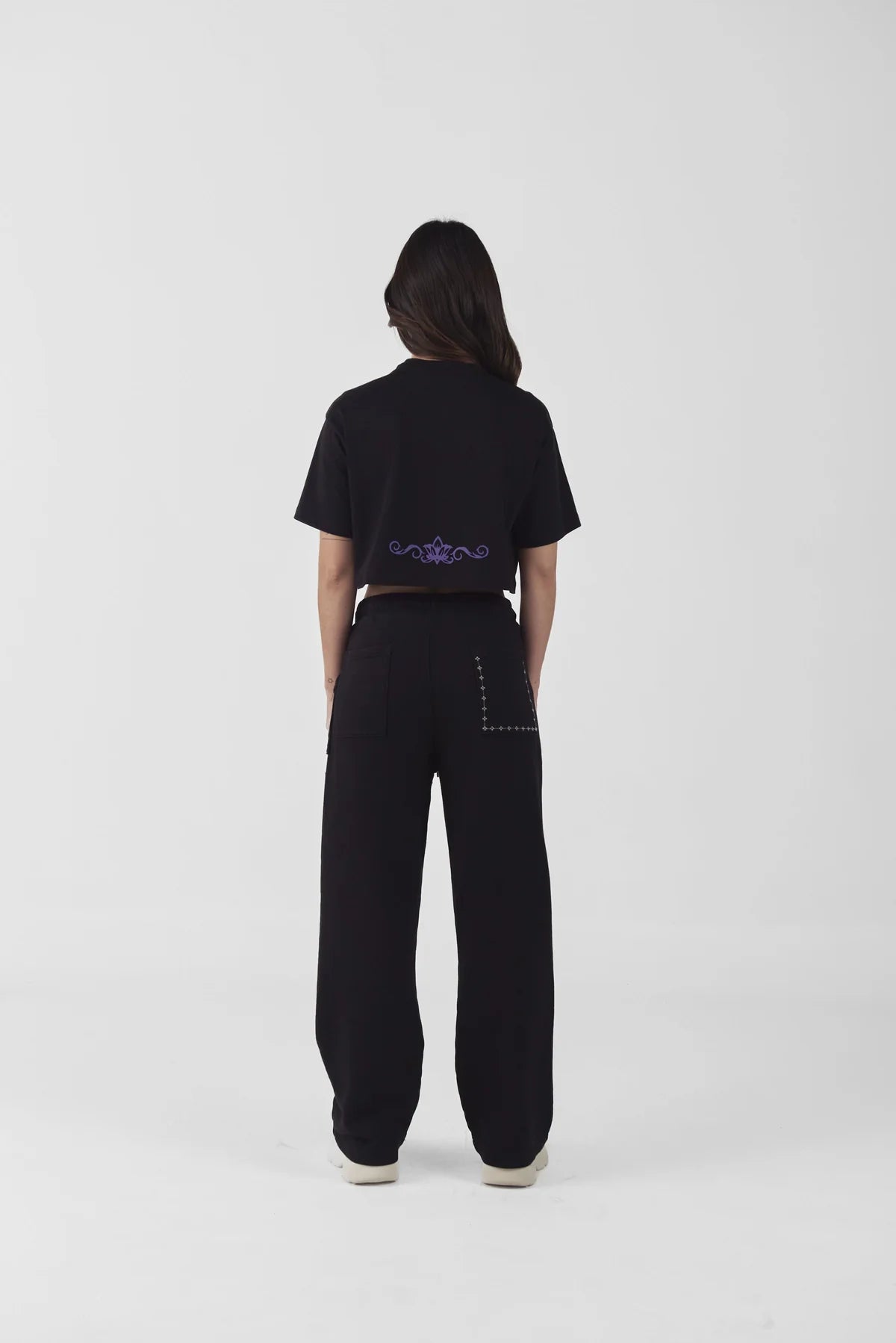 CROP TOP OVERSIZE  SACRALITA BLACK CLEMONT
