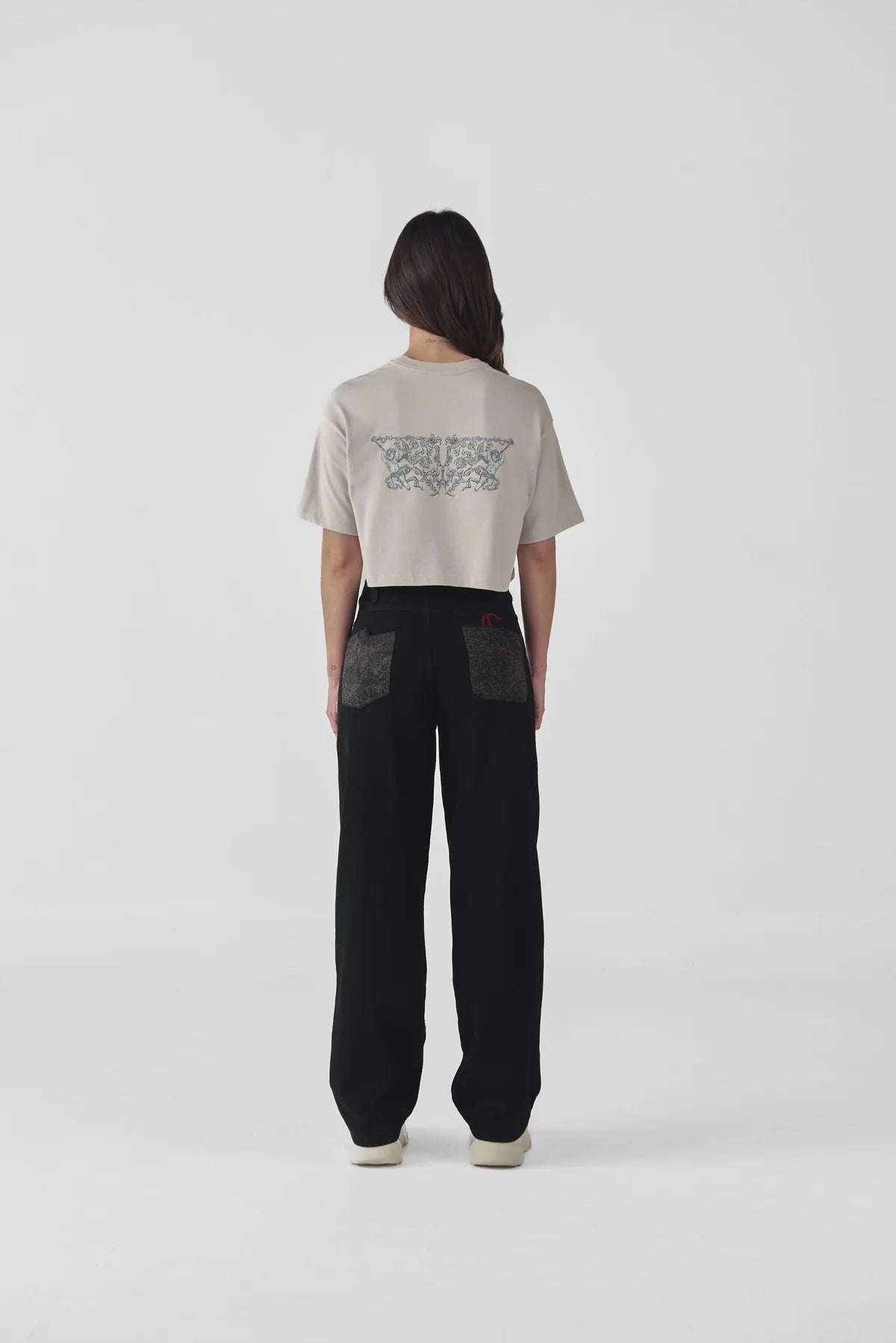 ILLUMINAZIONE CROP TOP OVERSIZE SILVER CLEMONT