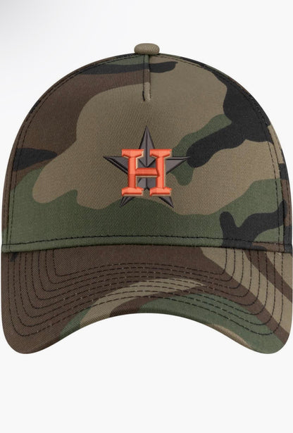 NEW ERA CAMO HOUSTON ASTROS WOODLAND 9FORTY A-FRAME