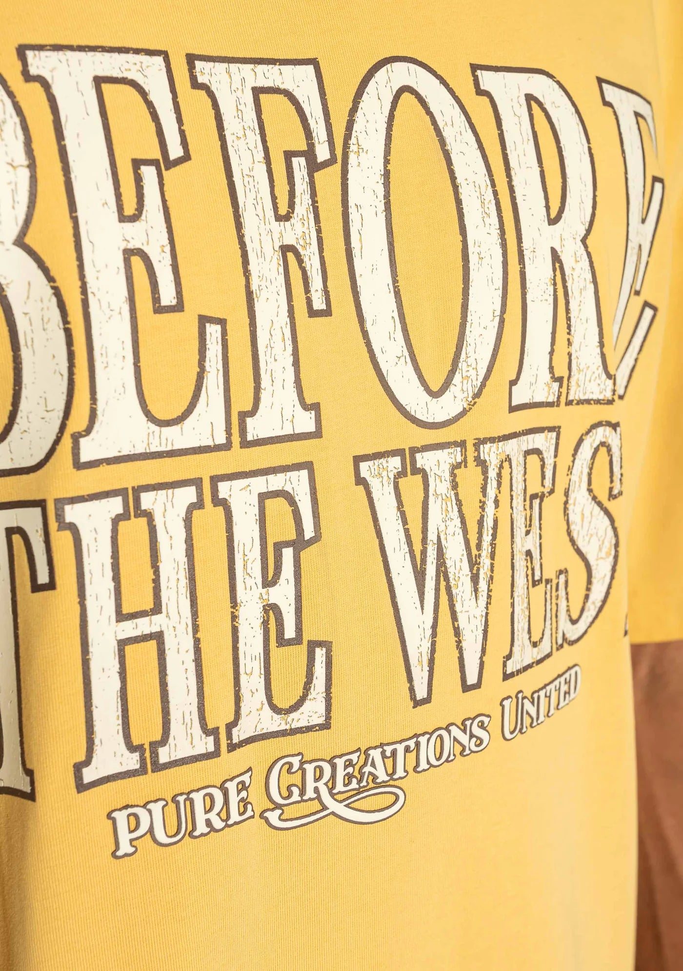 BEFORE THE WEST OVERSIZED MUSTARD