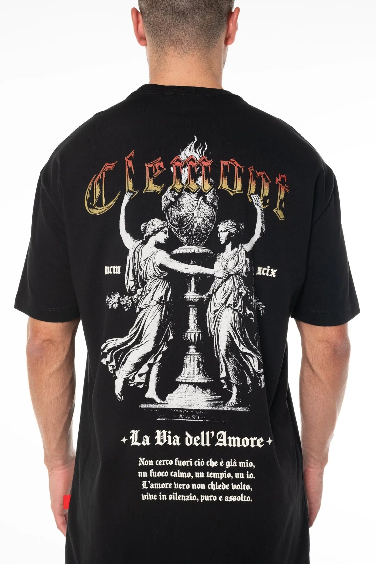 ABBRACCIO TSHIRT NEGRO CLEMONT