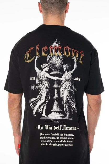 ABBRACCIO TSHIRT NEGRO CLEMONT