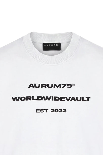 WORLD VAULT SEMI OVERSIZED T-SHIRT AURUM