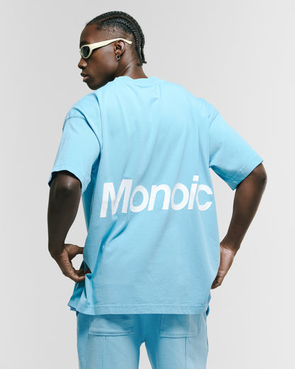 Camiseta Logo Oversized V4 - Azul Claro MONOIC