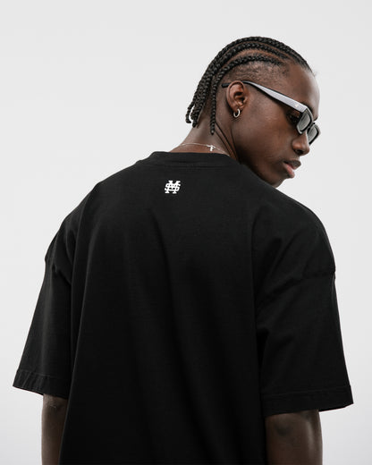 CAMISETA OVERSIZED BÁSICA V2 NEGRA MONOIC