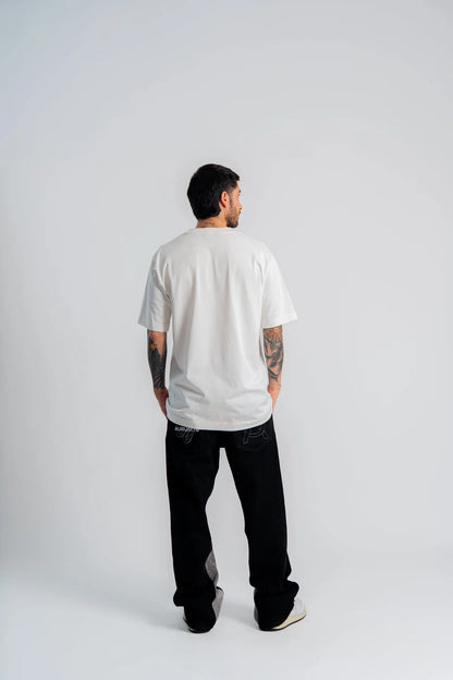 WORLD VAULT SEMI OVERSIZED T-SHIRT AURUM