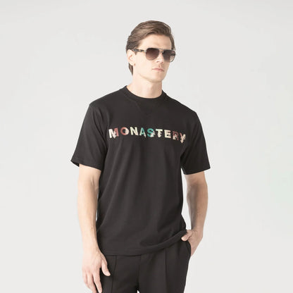 POUZIA T-SHIRT MEN BLACK MONASTERY