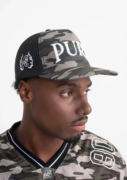 RUSTIC CAMOUFLAGED CAP PURE