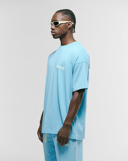 Camiseta Logo Oversized V4 - Azul Claro MONOIC
