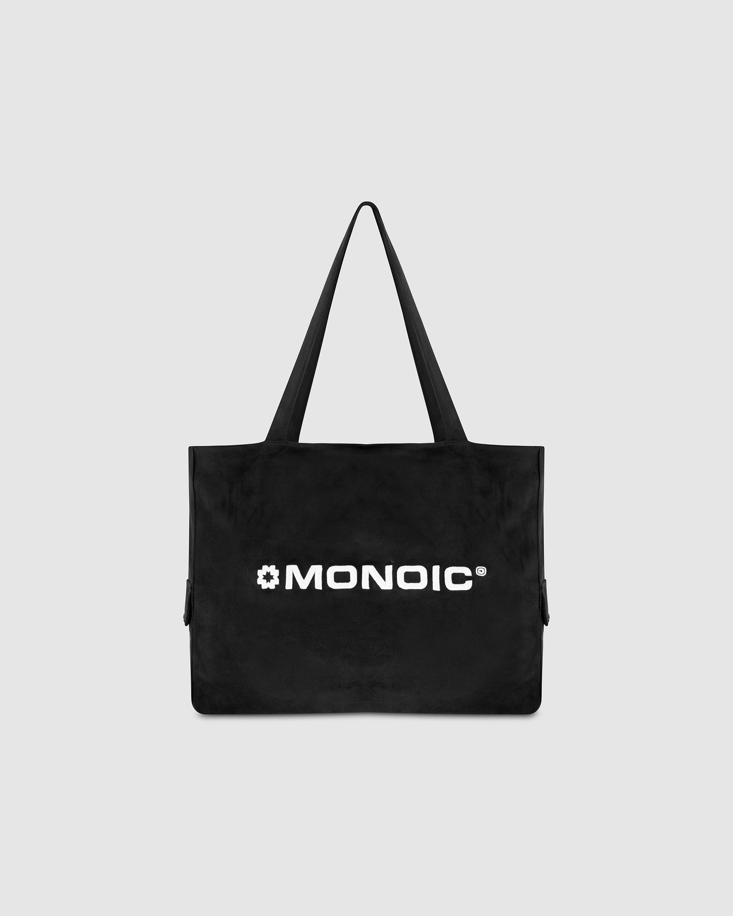 Tote Bag Gamuza Negro Oscuro MONOIC