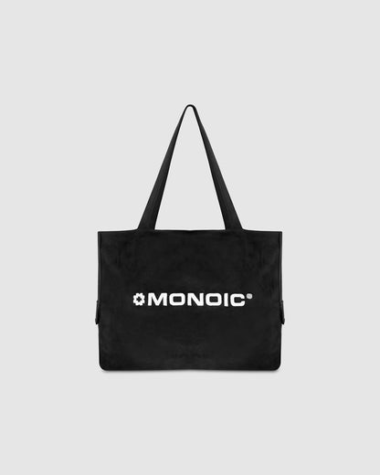 Tote Bag Gamuza Negro Oscuro MONOIC