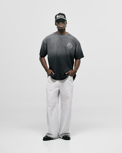 Camiseta Oversized Cavallo Negro Desgastado MONOIC