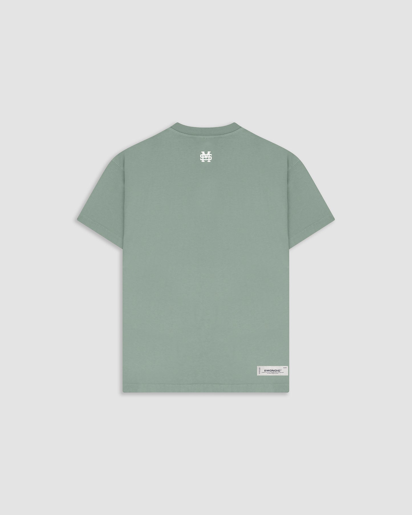 CAMISETA OVERSIZED BÁSICA V2 VERDE MENTA MONOIC