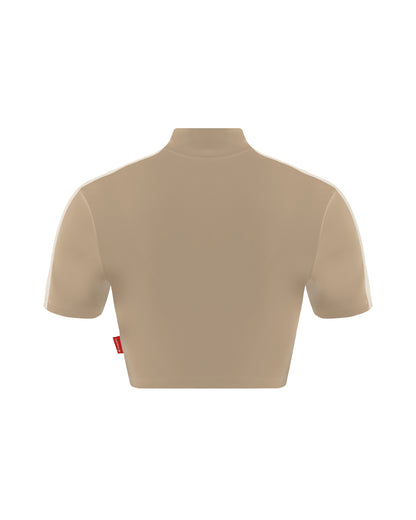 LUMINOSA CROP TOP TAUPE CLEMONT