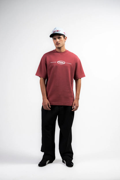 OVERDRIVE BURGUNDY OVERSIZED PURE