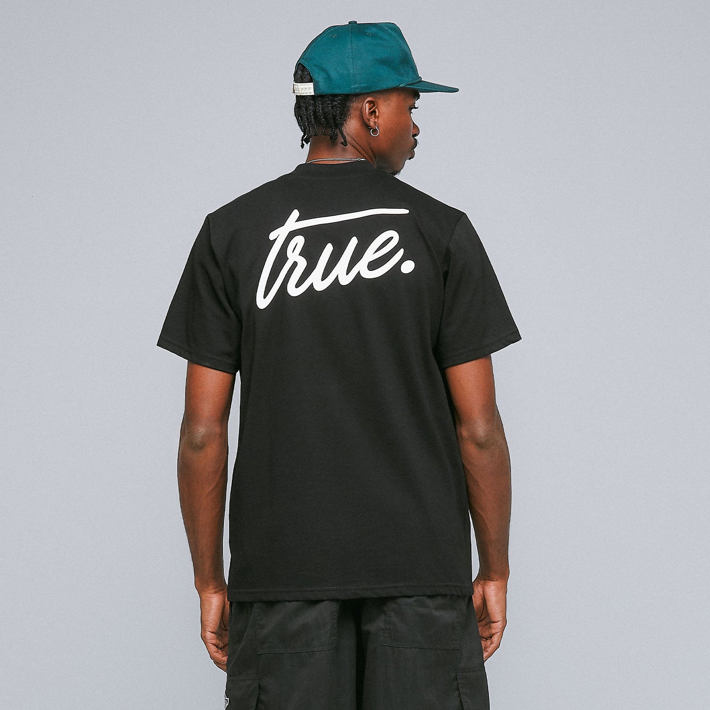 Cursive Logo T-Shirt Black True