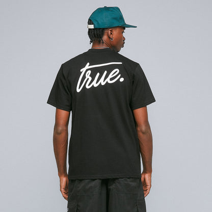 Cursive Logo T-Shirt Black True