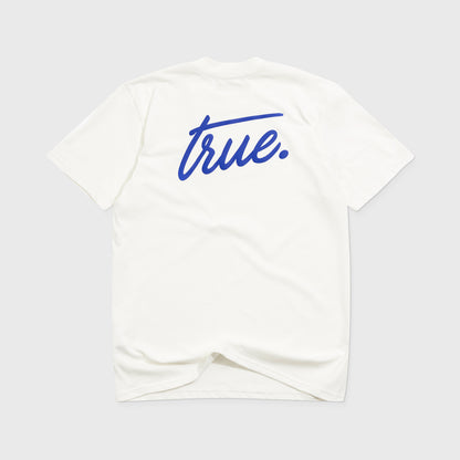 Cursive Logo T-Shirt Cream True
