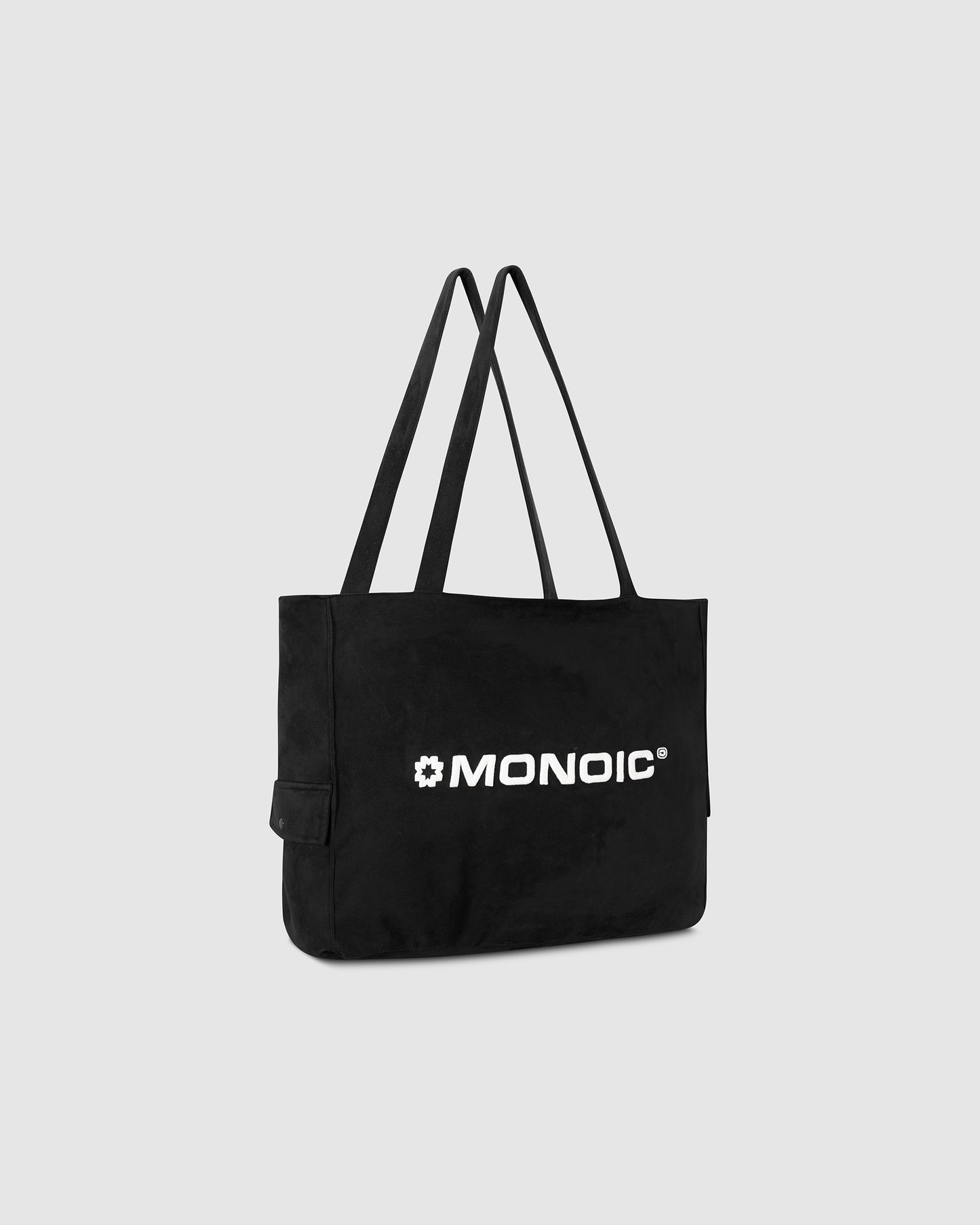 Tote Bag Gamuza Negro Oscuro MONOIC