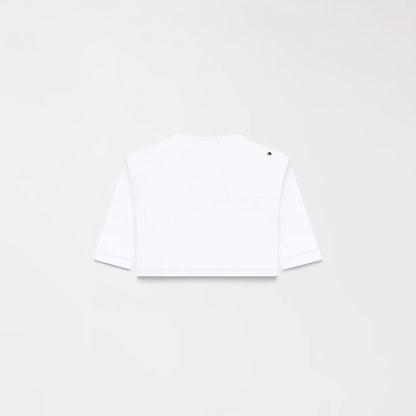 KUBLAI CROP TOP WHITE MONASTERY