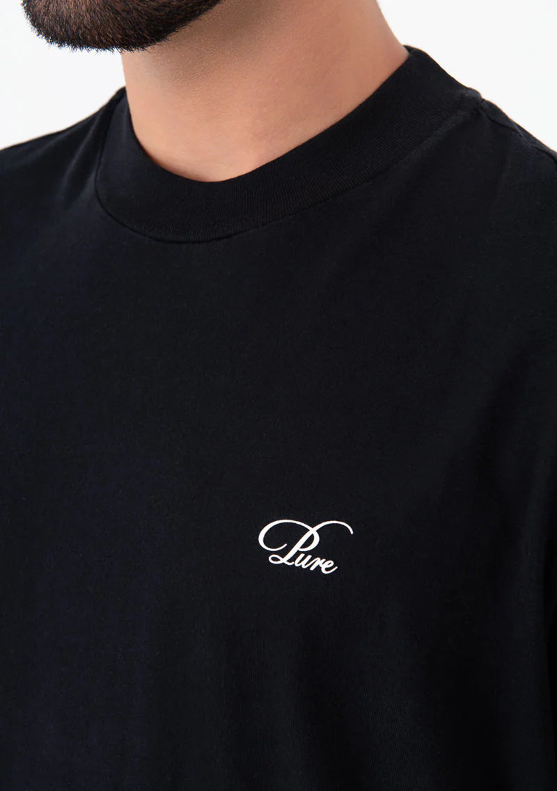 ATELIER REGULAR BLACK T-SHIRT PURE