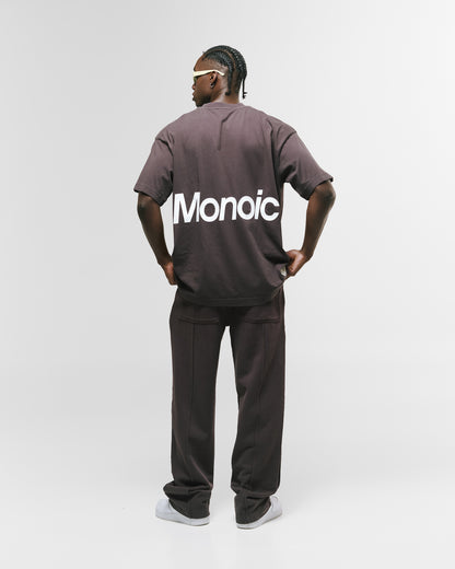 Camiseta Logo Oversized V4 - Café Chocolate MONOIC