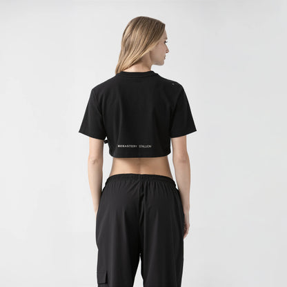 HAZEN CROP TOP BLACK MONASTERY