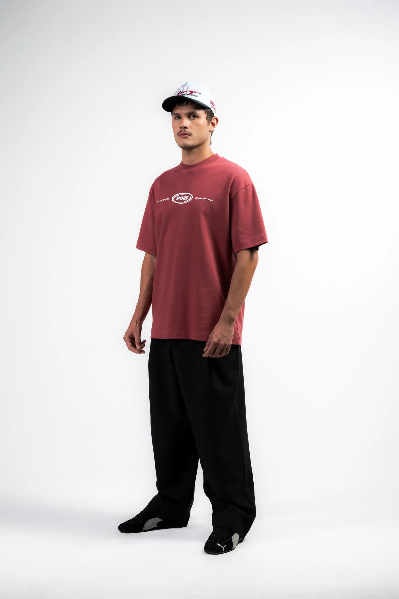 OVERDRIVE BURGUNDY OVERSIZED PURE