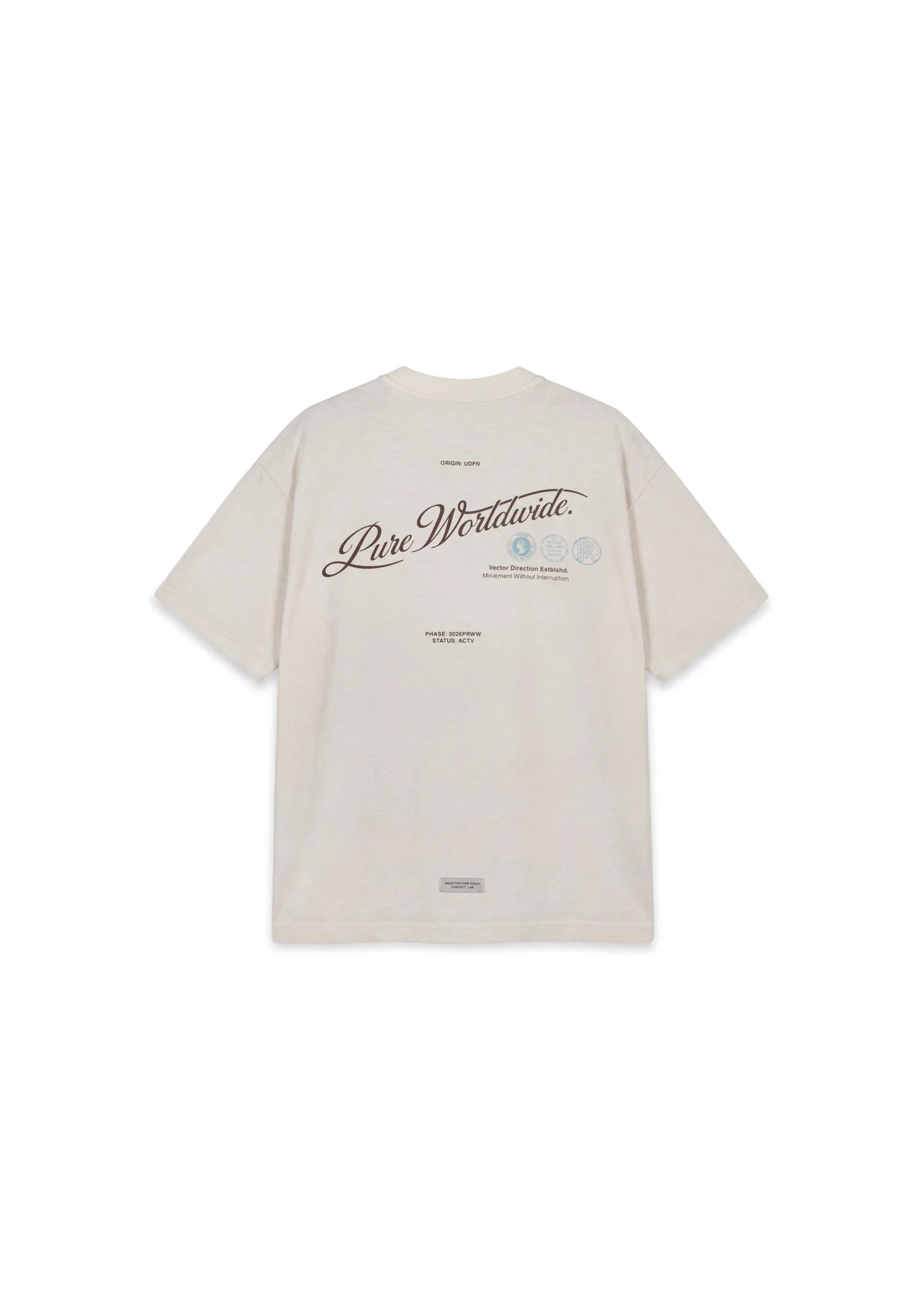 ACROSS THE LINES WHITE T-SHIRT PURE