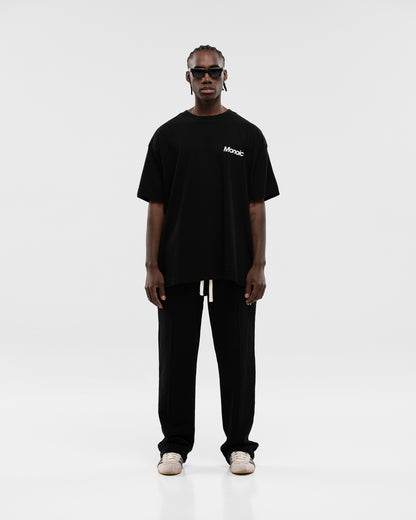 CAMISETA LOGO OVERSIZED V2 NEGRO MONOIC