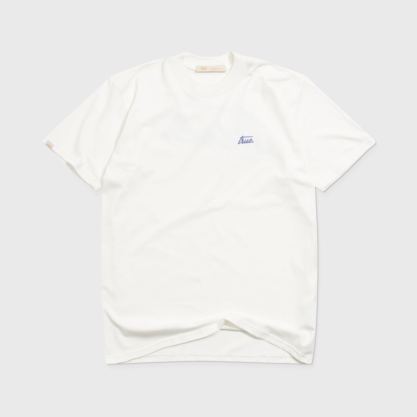 Cursive Logo T-Shirt Cream True
