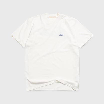 Cursive Logo T-Shirt Cream True