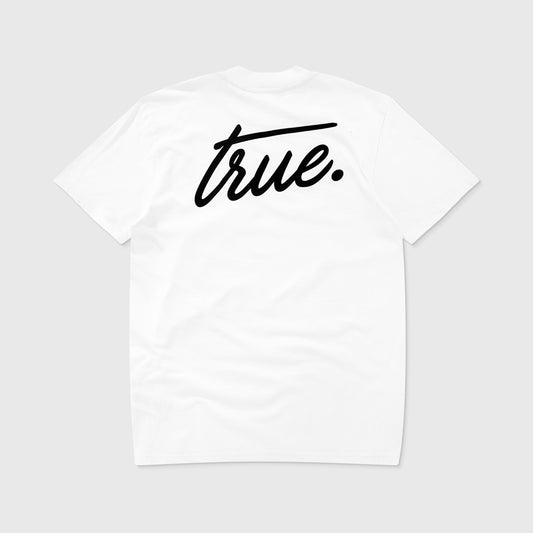 Cursive Logo T-Shirt White True