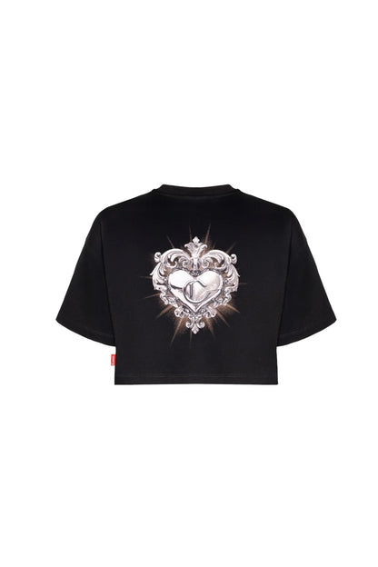 RISTORO CROP TOP OVERSIZED NEGRO CLEMONT