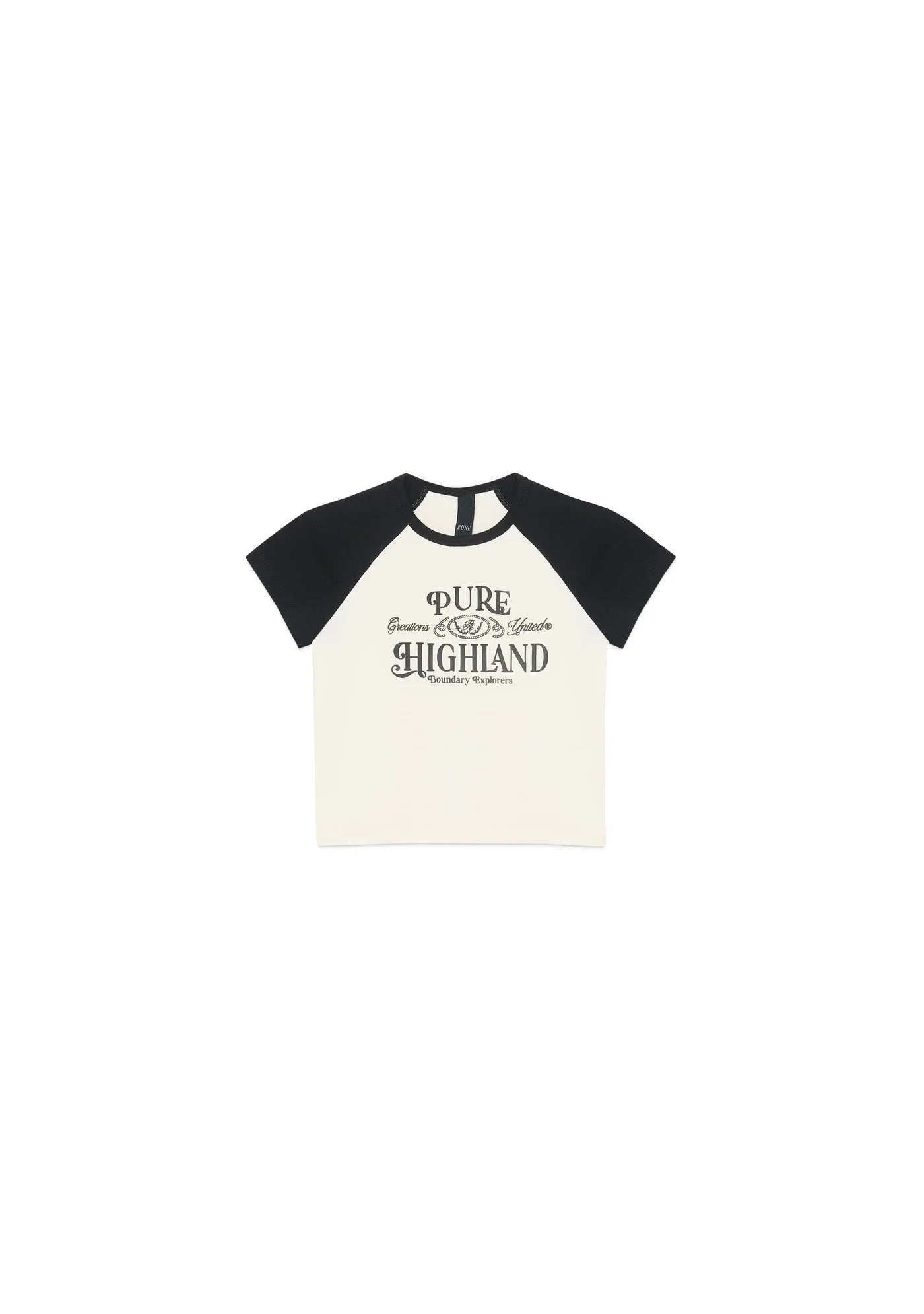 HIGHLAND BLACK BABY TEE PURE