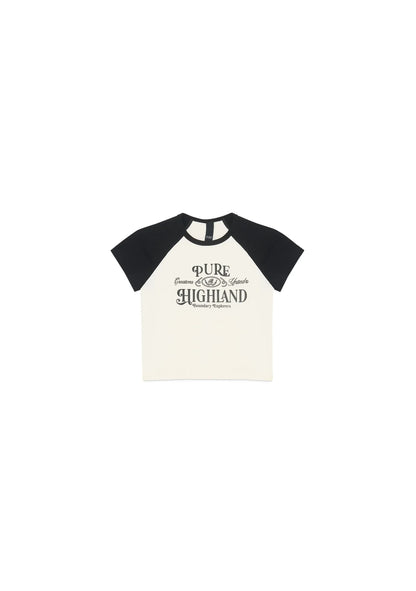HIGHLAND BLACK BABY TEE PURE