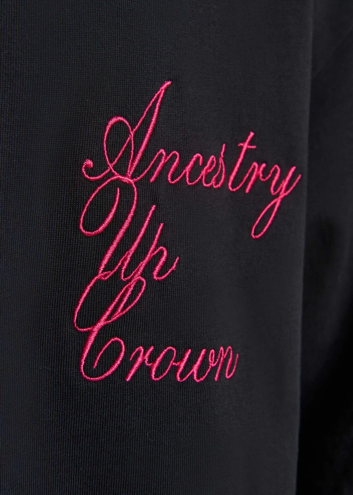 VELVET T-SHIRT OVERSIZED BLACK AP CROWN