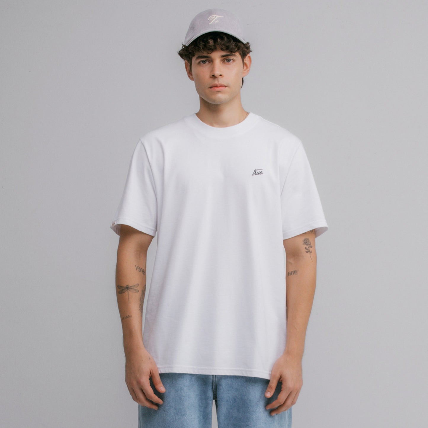 Cursive Logo T-Shirt White True