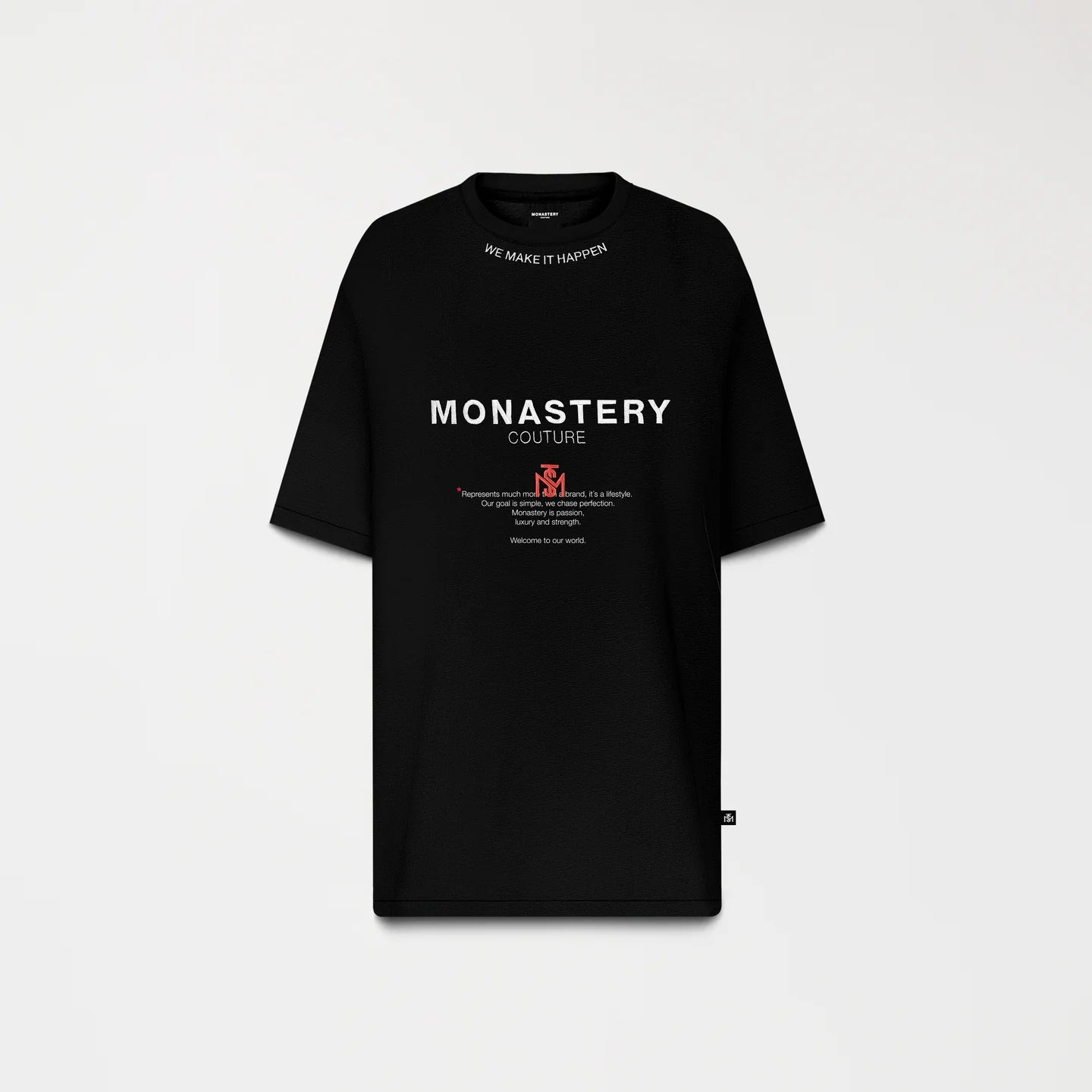 TERRIMONT OVERSIZED MEN BLACK MONASTERY