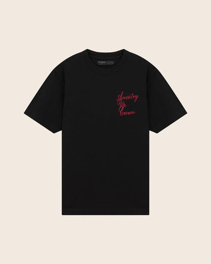VELVET T-SHIRT OVERSIZED BLACK AP CROWN