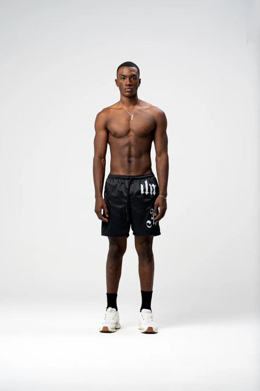 GRIM BLACK SHORTS AP CROWN