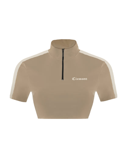 LUMINOSA CROP TOP TAUPE CLEMONT