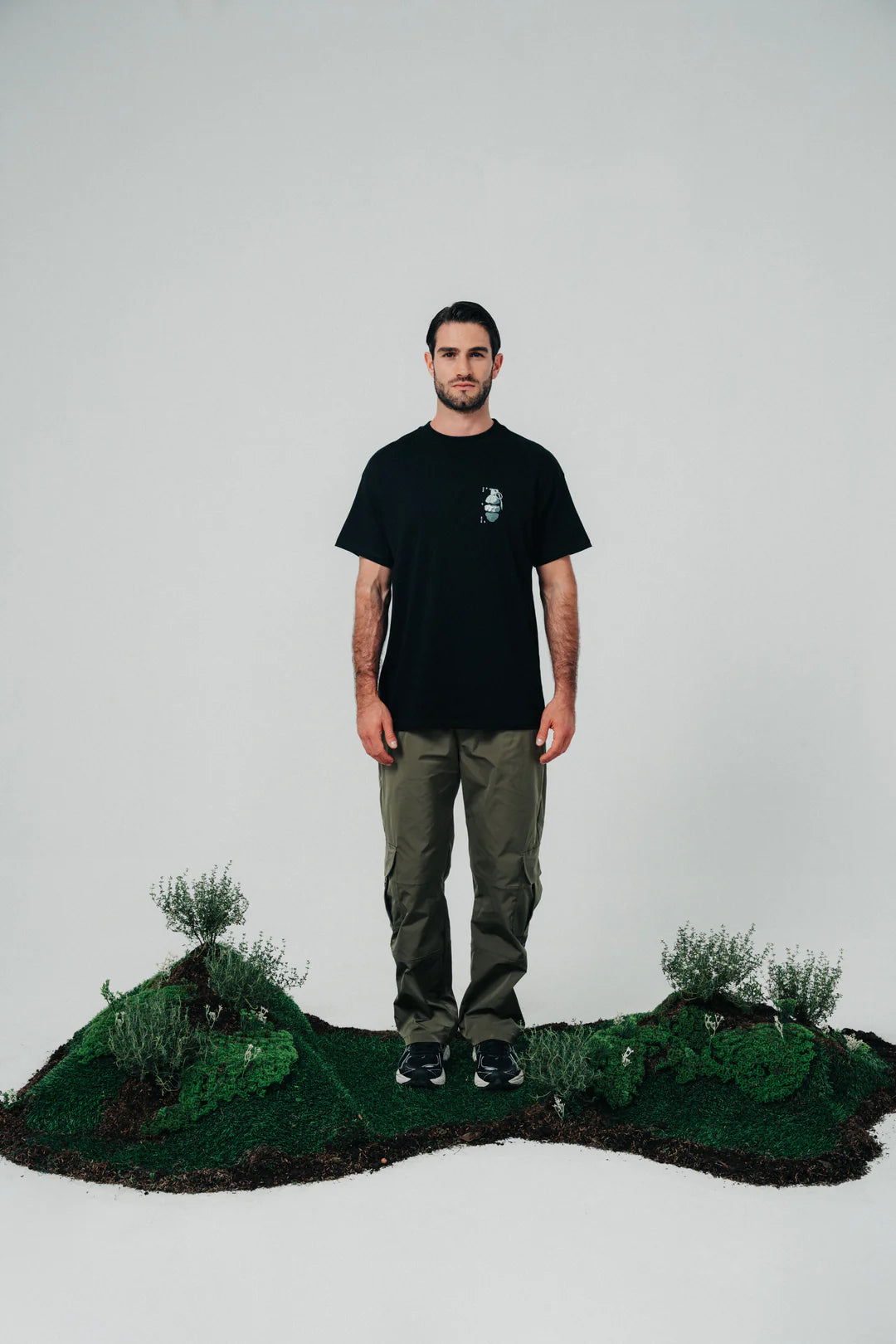 Regular Fit T-Shirt Black Blow Up
