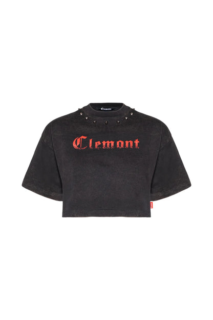 CAOS CROP TOPS NEGRO CLEMONT