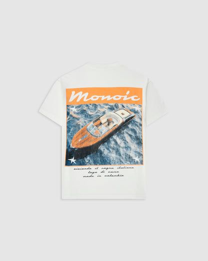 Camiseta Oversized Di Como Blanco Hueso MONOIC