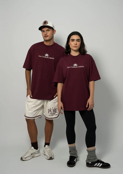 STILL HUNGRY BURGUNDY OVERSIZED PURE
