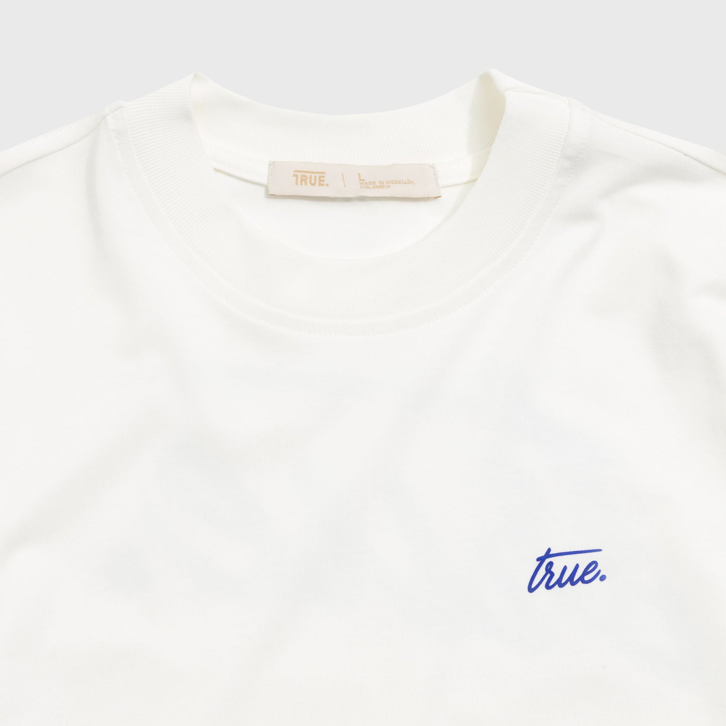 Cursive Logo T-Shirt Cream True